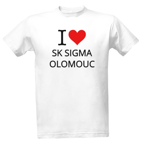 Tričko s potiskem I love SK Sigma Olomouc