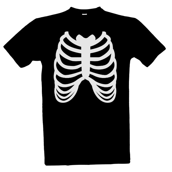 Tričko s potiskem Skelet