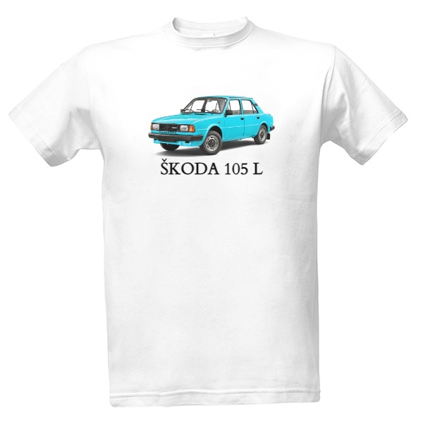 Tričko s potiskem Škoda 105 L