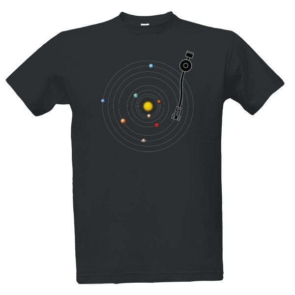 Tričko s potiskem Sluneční soustava - vesmír
