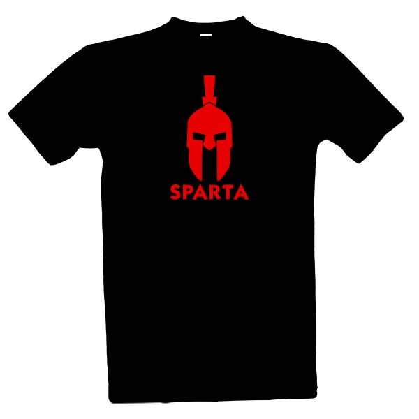 Tričko s potiskem Sparta helma