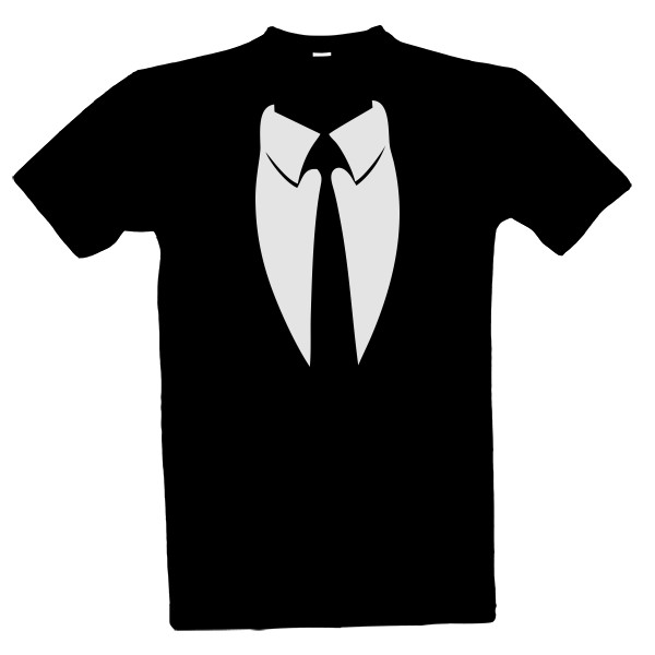 Tričko s potiskem Společenské tričko košile a kravata