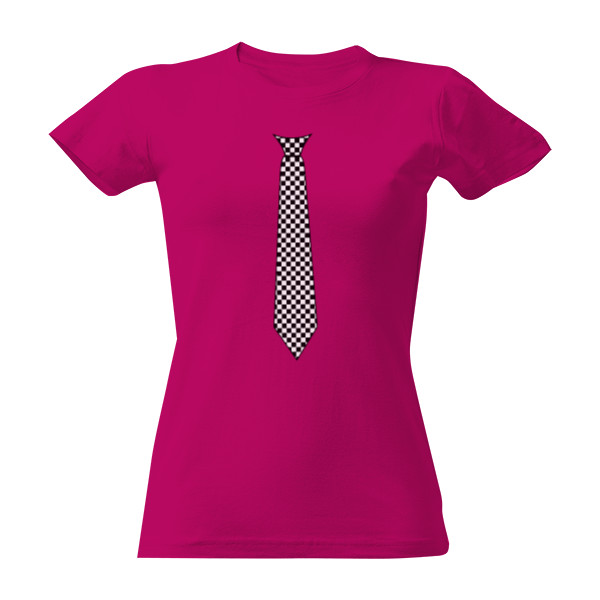 Tričko s potiskem Společenské tričko kostkovaná kravata