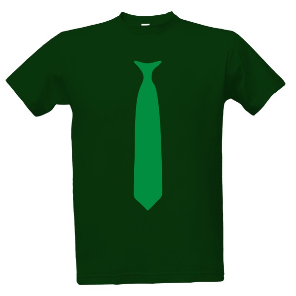 Tričko s potlačou Společenské tričko zelená kravata