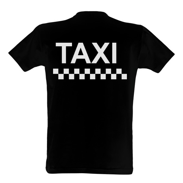 Tričko s potiskem Taxi na zádech