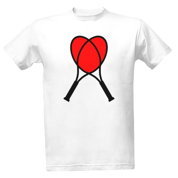 Tričko s potiskem Tenis srdce