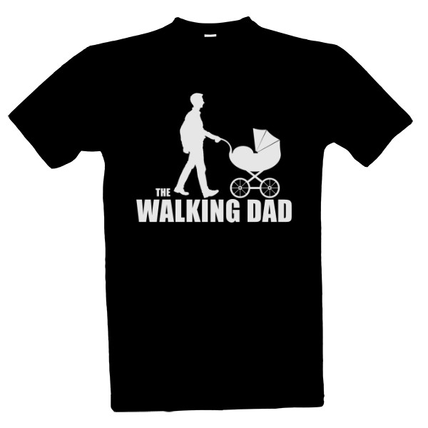 Tričko s potiskem The Walking dad tričko