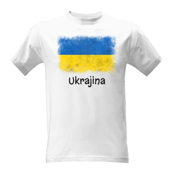 Tričko s potiskem Ukrajinská vlajka