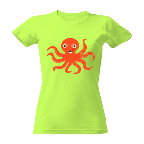 Tričko s potiskem Veselá chobotnice